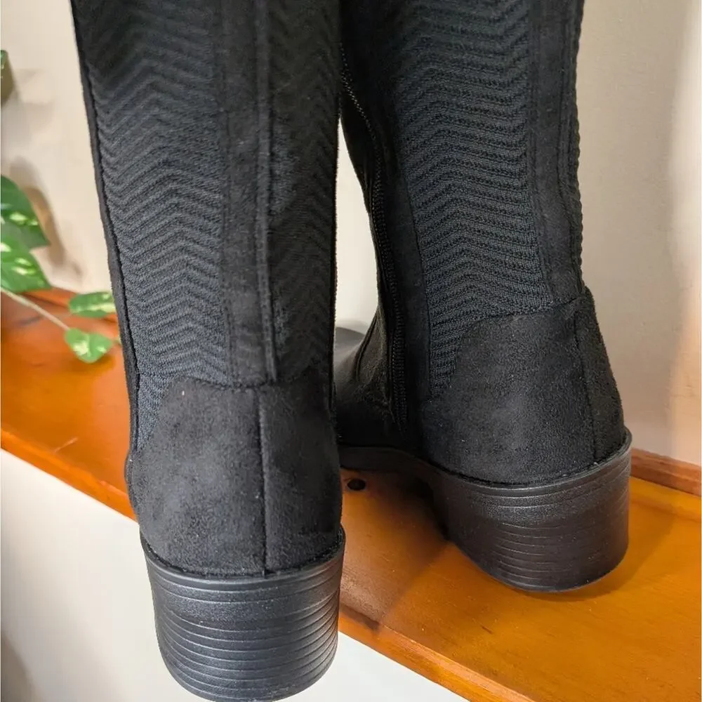 Life Stride Women's Optimum Knee-high Boots In Black, 8.5 Wide